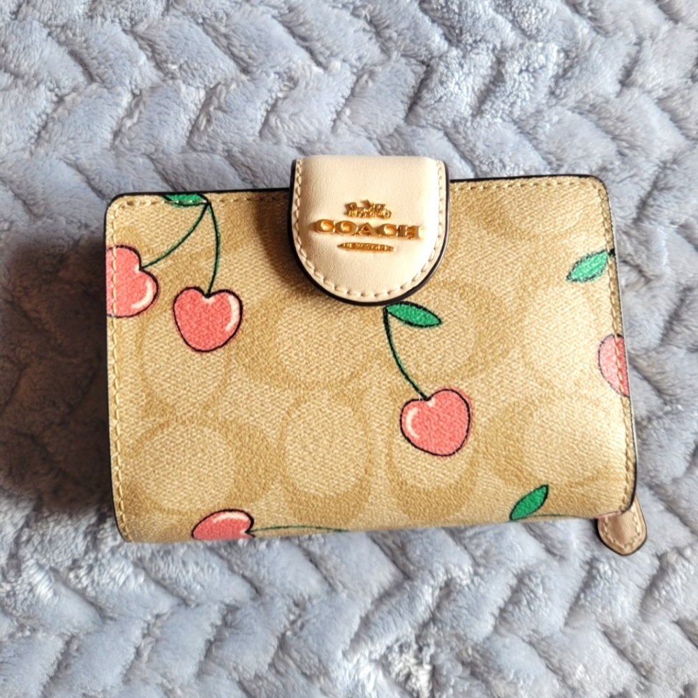 Coach cherry wallet